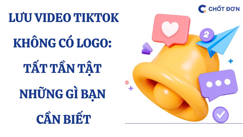 Lưu video TikTok không có logo: Tất tần tật những gì bạn cần biết